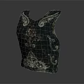 Ornate Black Vest With Intricate Decorative Patterns And Embroidery Details
