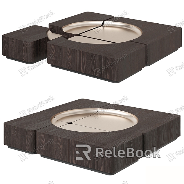 Light Luxury Combo Coffee Table model