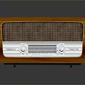 Retro Vintage Radio With Wooden Cabinet And Classic Electronic Appliance Features