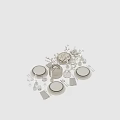 Elegant Tableware Set With Bowls Plates Cutlery Glassware Napkins Vase And Decorative Flowers
