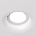 Sleek Modern White Round LED Downlight Spotlight for Ceiling Illumination