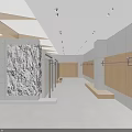 Modern Minimalist Clothing Store Interior With Bright Skylight And Spacious Elegant Clothing Display Space
