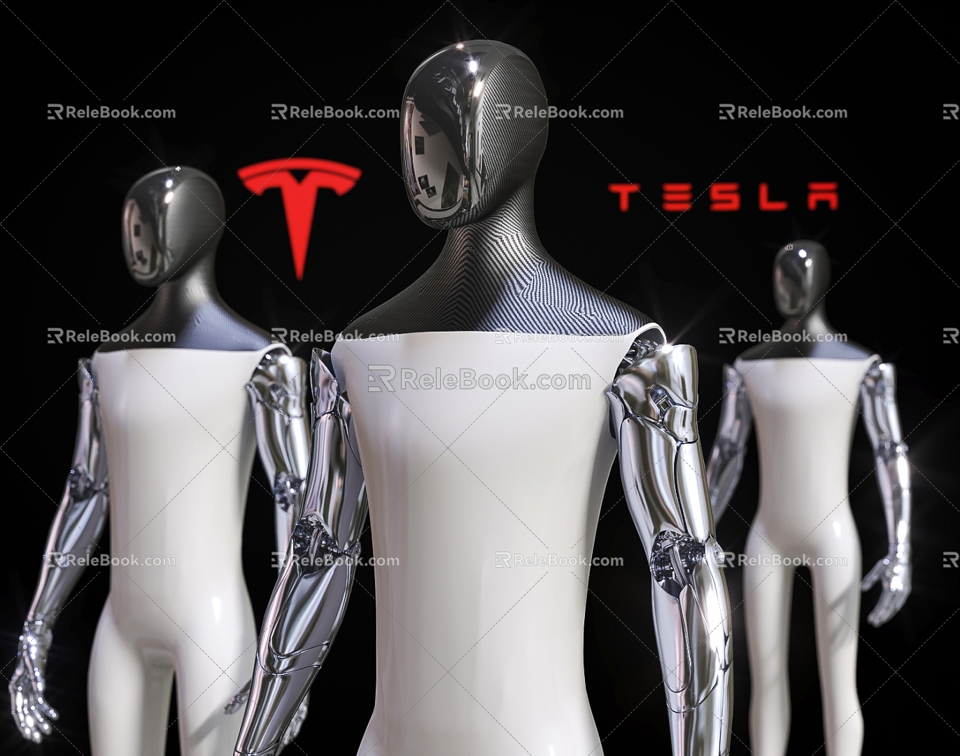 Robot Tesla Robot Humanoid Robot Intelligent Robot AI Robot 3d model