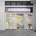 Modern Specialty Store Interior With Colorful Display Shelves And Bright Lighting
