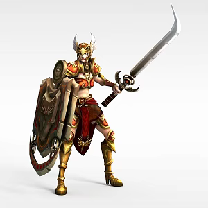 Leona Dawn Goddess 3d model