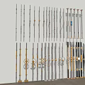 Jane European Railing Guardrail Column Railing Post Iron Guardrail Column Railing Component Balcony Railing Creative Component Column 3d model