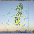 Modern High Rise Residential Buildings Exterior With Glass Windows And Urban Skyline