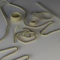 Household Cotton Ropes In Various Shapes Coiled And Loose For Daily Use