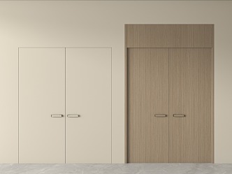 Modern double door 3d model