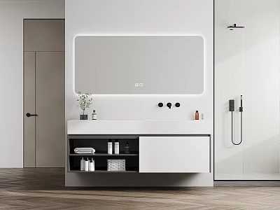 Bathroom Cabinet Wash Table 3d model