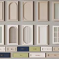 Diverse Cabinet Door Styles and Colorful Drawer Fronts for Home Furniture
