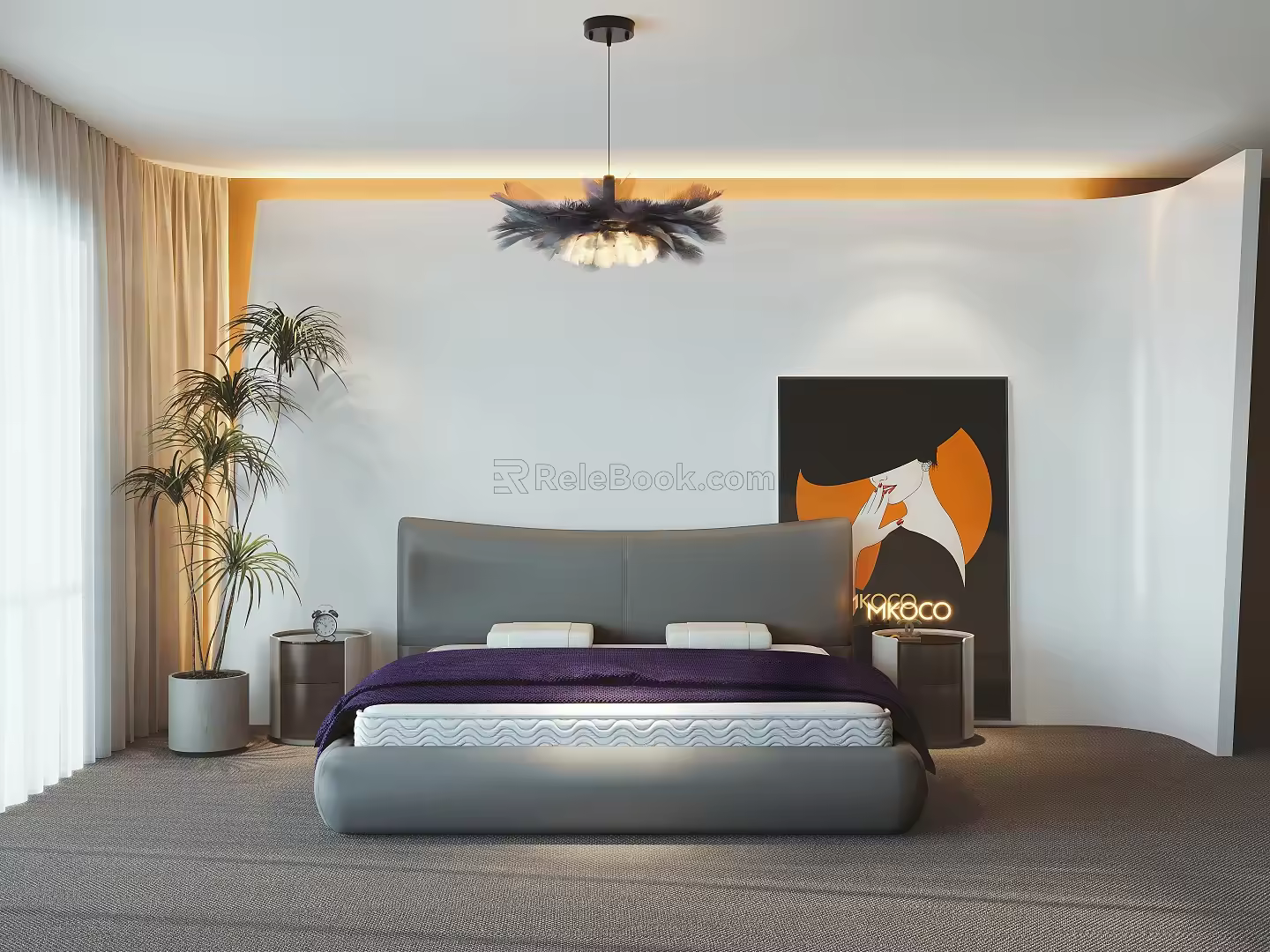 Modern Bedroom 3d model