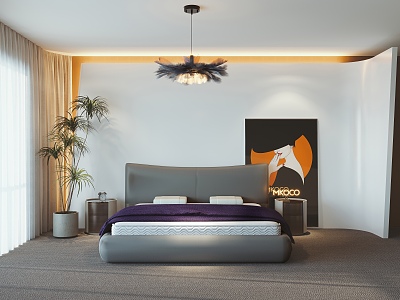 Modern Bedroom 3d model