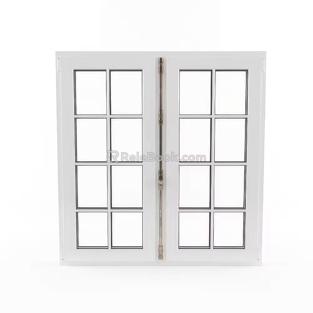 French architectural window casement window 3d model