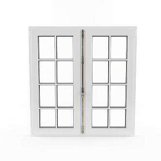 French architectural window casement window 3d model