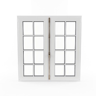 French architectural window casement window 3d model