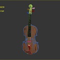 Modern Violin Cartoon Violin Animation Violin 3d model