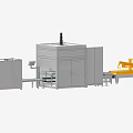 Industrial Equipment Production Line With Conveyor Belt And Automated Control Panel