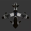 Sleek Modern Drone With Aerodynamic Structure Dual Rotating Propellers And White Brown Design