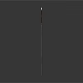 Shiny Medieval Sword With Metal Blade Ornate Pommel And Dark Background