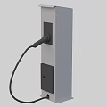 Modern Industrial Electric Vehicle Charging Station With Sturdy Structure And Charging Cable