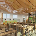 Modern Classroom School Manual Classroom Labor Technology Classroom Manual Workshop 3d model