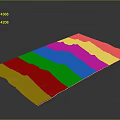 Detailed 3D Terrain Model Featuring Green Mountainous Landforms And Surrounding Regions