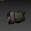Futuristic Digital Wrist Gadget Featuring Green Screen Mechanical Design And 7000 Plus