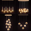 Various Modern Chandelier Designs With Conical Block Shaped And Circular Hanging Fixtures