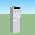 Modern Standing Water Dispensers As Essential Household Appliances With Digital Display And Hot Cold Taps