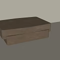 Brown Wooden Coffee Table With Drawer And Smooth Modern Design