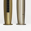 Modern Tower Air Conditioner Fan In Silver Gold And Champagne Colors With Sleek Design