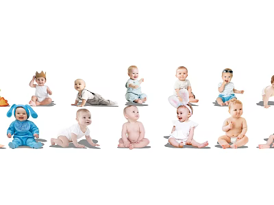 Modern Baby 3d model Modern Baby 3d model