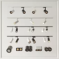 Modern Downlights And Spotlights White And Black Track Mounted Various Styles For Home Lighting