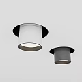 Modern Minimalist White And Black Downlights And Spotlights Ceiling Mounted Illuminated Fixtures