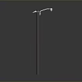 Modern Floor Lamp Furniture With Minimalist Metal Stand And Curved Arm Design
