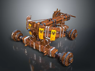 Siege Vehicle Siege Crossbow Arrow Mechanical Crossbow Shift Bow Arrow 3d model