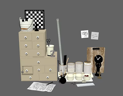 Office Supplies 3d model Office Supplies 3d model