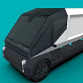 Modern Solar Powered Electric Truck Design With White Exterior And Solar Panels