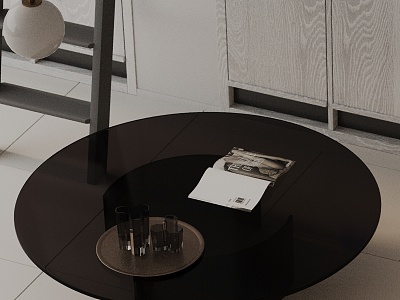 Modern coffee table model