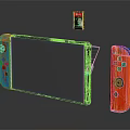 Modern game machine electronic chicken palm game machine 3d model
