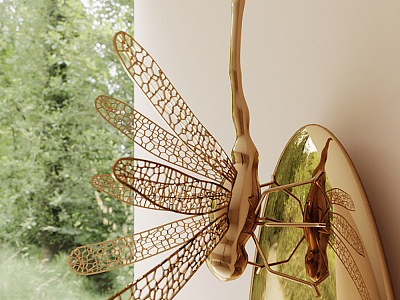 Modern decorations dragonfly 3d model