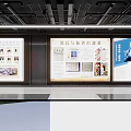 Modern Store Interior With Shelves Displaying Various Products Wooden Display Counter And Decorative Elements