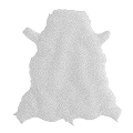 Square Natural Fur Rug With Realistic Brown White Texture For Living Room Decor
