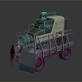 Armored Tactical Military Vehicle Featuring Surveillance Camera Metal Frame And Heavy Duty Wheels