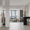 Modern Clothing Store Interior With Hanging Apparel And Minimalist Display Racks
