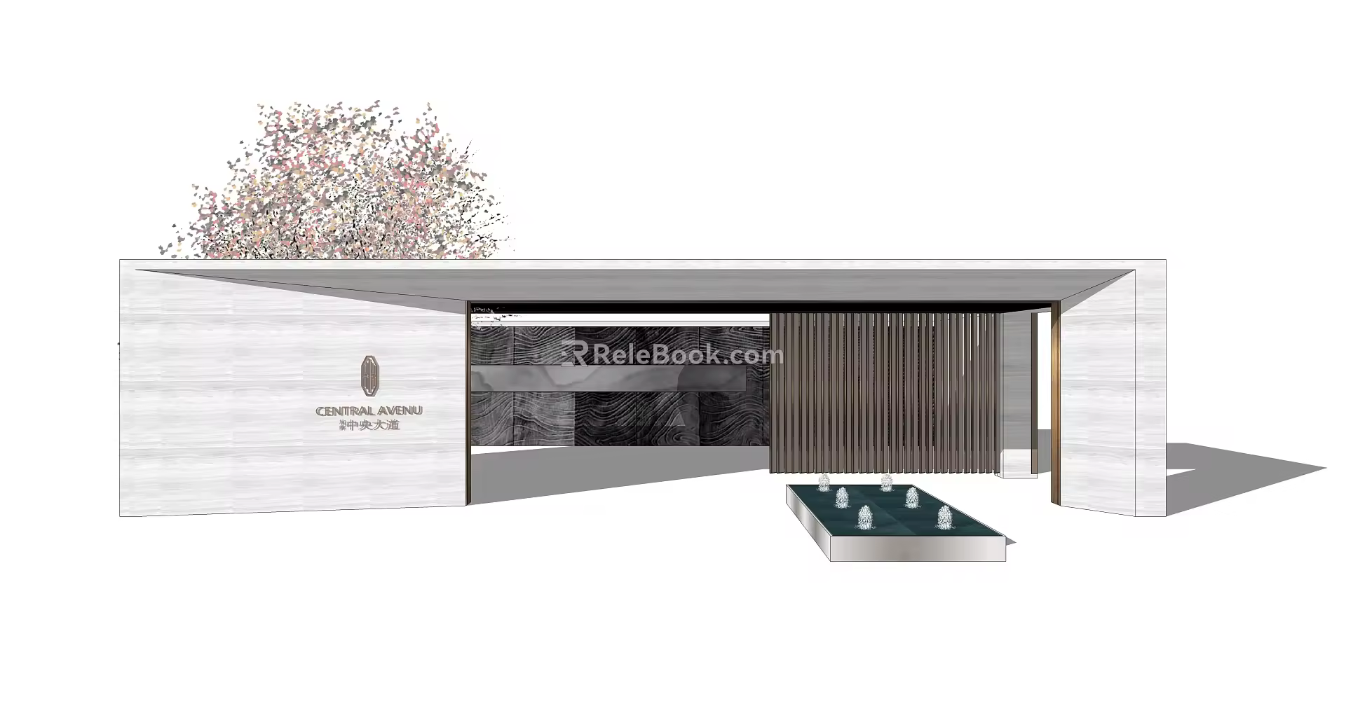 Modern Gate Entrance Gate 3d model