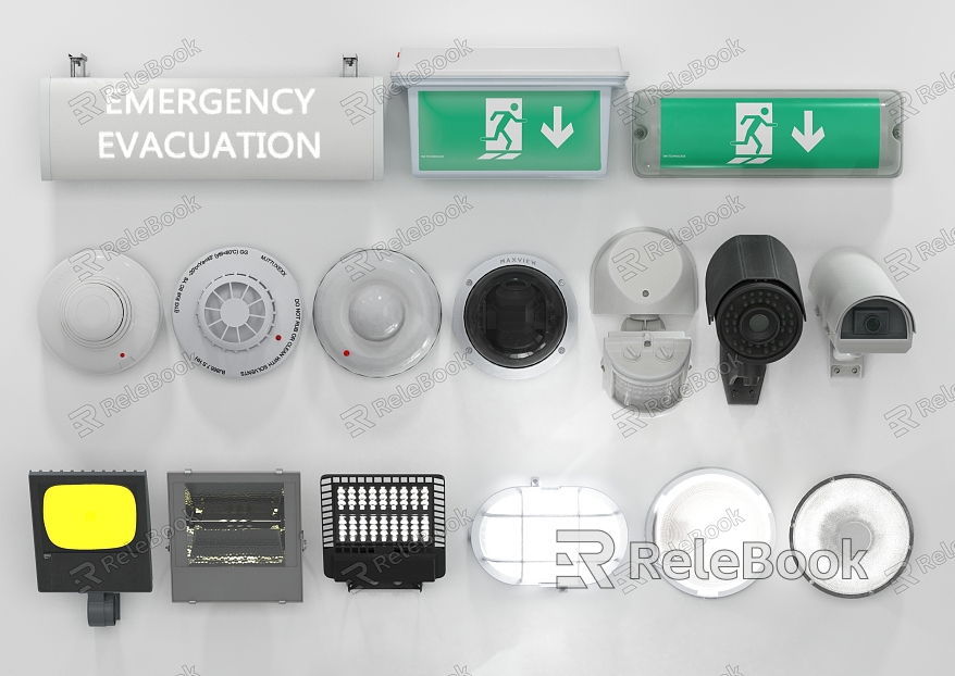 Modern camera public facilities emergency light model