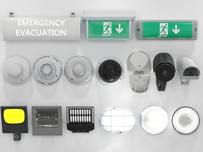 Modern camera public facilities emergency light model