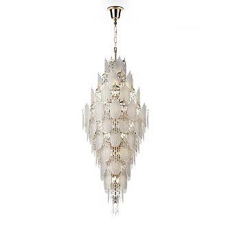 Modern Simple Light Luxury Chandelier 3d model
